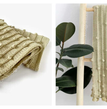 Falling Blanket Free Knitting Pattern