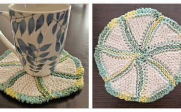 Fruit Slice Coaster Free Knitting Pattern