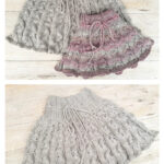 Girls Lace Skirt Knitting Pattern