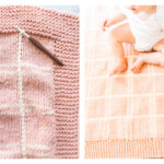 Plaid Blanket Free Knitting Pattern
