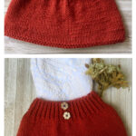 Simple Girls Skirt Knitting Pattern