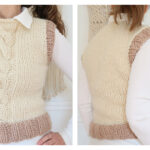 Catherine Cable Vest Free Knitting Pattern
