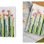 Daisy Delight Dishcloth Free Knitting Pattern