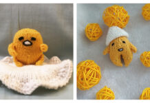 Gudetama Lazy Egg Free Knitting Pattern