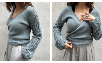 Starflower Wrap Cardigan Free Knitting Pattern
