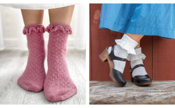 Ruffles Socks Knitting Patterns