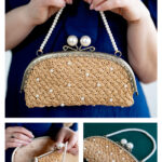 Saltwater Pearls Raffia Purse Free Knitting Pattern