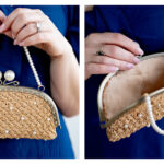 Saltwater Pearls Raffia Purse Free Knitting Pattern