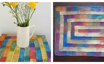 Ten Stitch Rectangle Free Knitting Pattern
