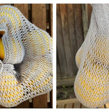 Vanilla Market Bag Free Knitting Pattern and Video Tutorial