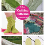 10+ Leaf Socks Knitting Patterns