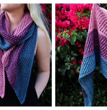 Bi the Way Scarf Free Knitting Pattern