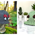 Mushroom Bucket Hat Free Knitting Pattern