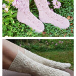 Toe Up Leaf Twine Socks Knitting Pattern