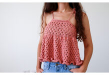 Babydoll Ruffle Top Free Knitting Pattern and Video Tutorial
