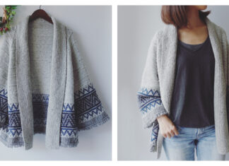 Boho Style Mosaic Cardigan Knitting Pattern