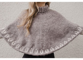 Cedarcrest Capelet Free Knitting Pattern