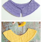 Dandelion Stitch Collar Free Knitting Pattern