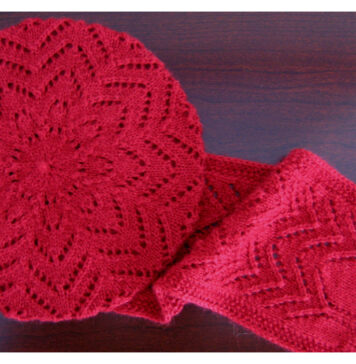 Lace Tam and Scarf Free Knitting Pattern