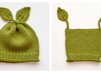 Petal and Leaf Hat Knitting Pattern