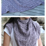 Purple Dandelion Shawl Knitting Pattern