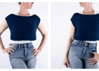 Squishy Crop Top Free Knitting Pattern