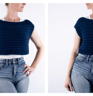 Squishy Crop Top Free Knitting Pattern