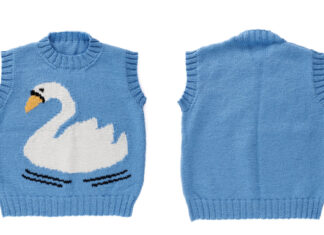 Swan Vest Free Knitting Pattern