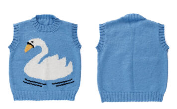 Swan Vest Free Knitting Pattern
