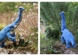 Brachiosaurus Dinosaur Free Knitting Pattern