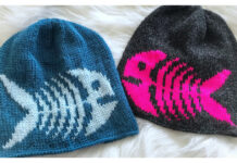 Fishbone Beanie Free Knitting Pattern
