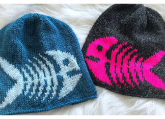 Fishbone Beanie Free Knitting Pattern