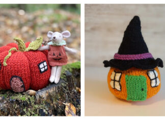 Halloween Pumpkin House Knitting Patterns