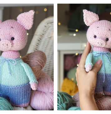 Mini Pig Free Knitting Pattern