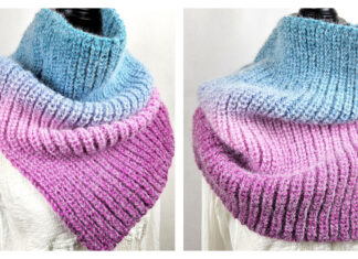 Colorama Cowl Free Knitting Pattern